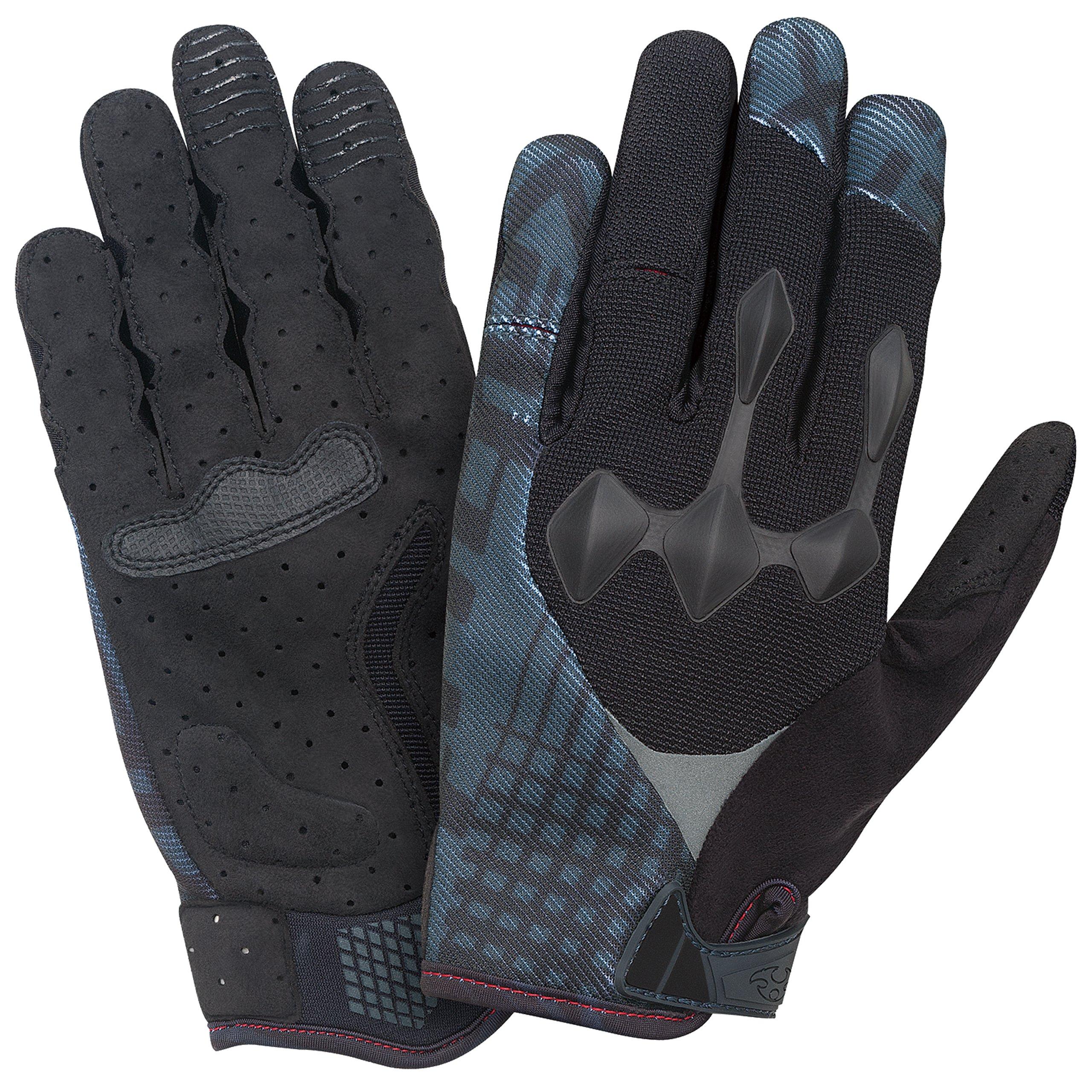 

OGK KABUTO Cycling Full Finger Gloves Size L EXG-3 Black/Black, чёрный