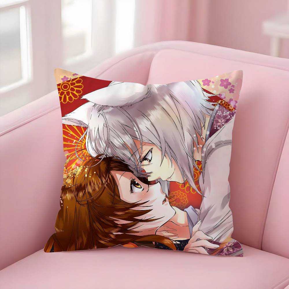 Love Anime K-Kamisama HajimemashitaS Pillow Case Soft Plush Fabric Double Sided Print Decorative Home Living Room Gift Cushion