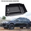 For Subaru Crosstrek 2024 2025 Car Center Console Tray Armrest Storage Box Organizer Interior Stowing Tidying Black Accessories