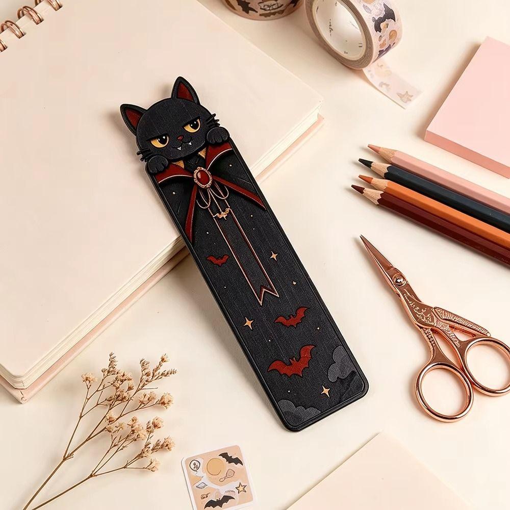 Ghost Design Cat Bookmark Mummy Design Black Cat Bookmark Acrylic Cat Bookmarks For Book Lovers