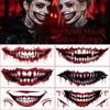 DIY Big Mouth Tattoo Sticker Fake Temporary Scar Stickers Realistic Mouth Stickers  Women Men
