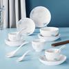 CORELLE BRANDS Bamboo Dew Lotus Wind 28-Piece Dinnerware Set