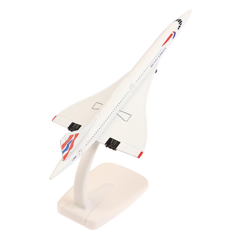 20Cm British Concorde Alloy Aircraft Model With Landing Gear Airliner Alloy Diecast Air Plane Model Toys Collection Ornament