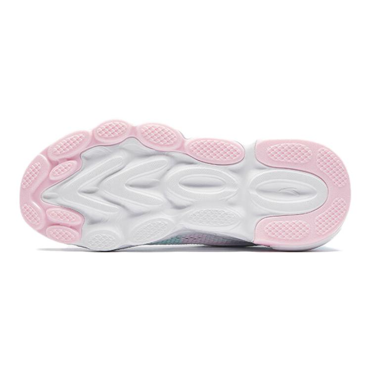 Anta Kids Fabric Soft Comfortable Non-Slip Wear-Resistant Low-Top Running Shoes Kids sneaker White Pink A22435573-1