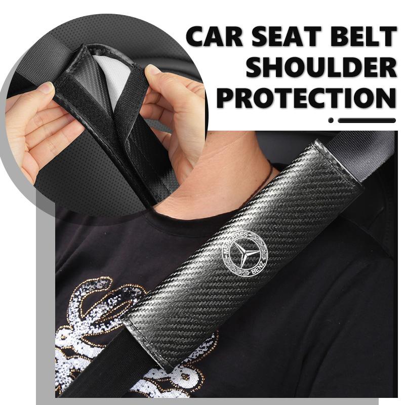 Car Safety Belt Cover Seat Belt Cover Shoulder Covers Padding Pad Accessories For Benz AMG W213 W124 W108 W126 Exclusive W204