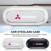 1Pc Car Sun Visor Glasses Storage Box Holder Organizer Car Emblems For Mitsubishi Ralliart Lancer 9 10 ASX Outlander Pajero L200