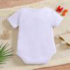 Infant Baby Girl Boy Cotton Romper "Hello Daddy" Print Short Sleeve Bodysuit Onesie