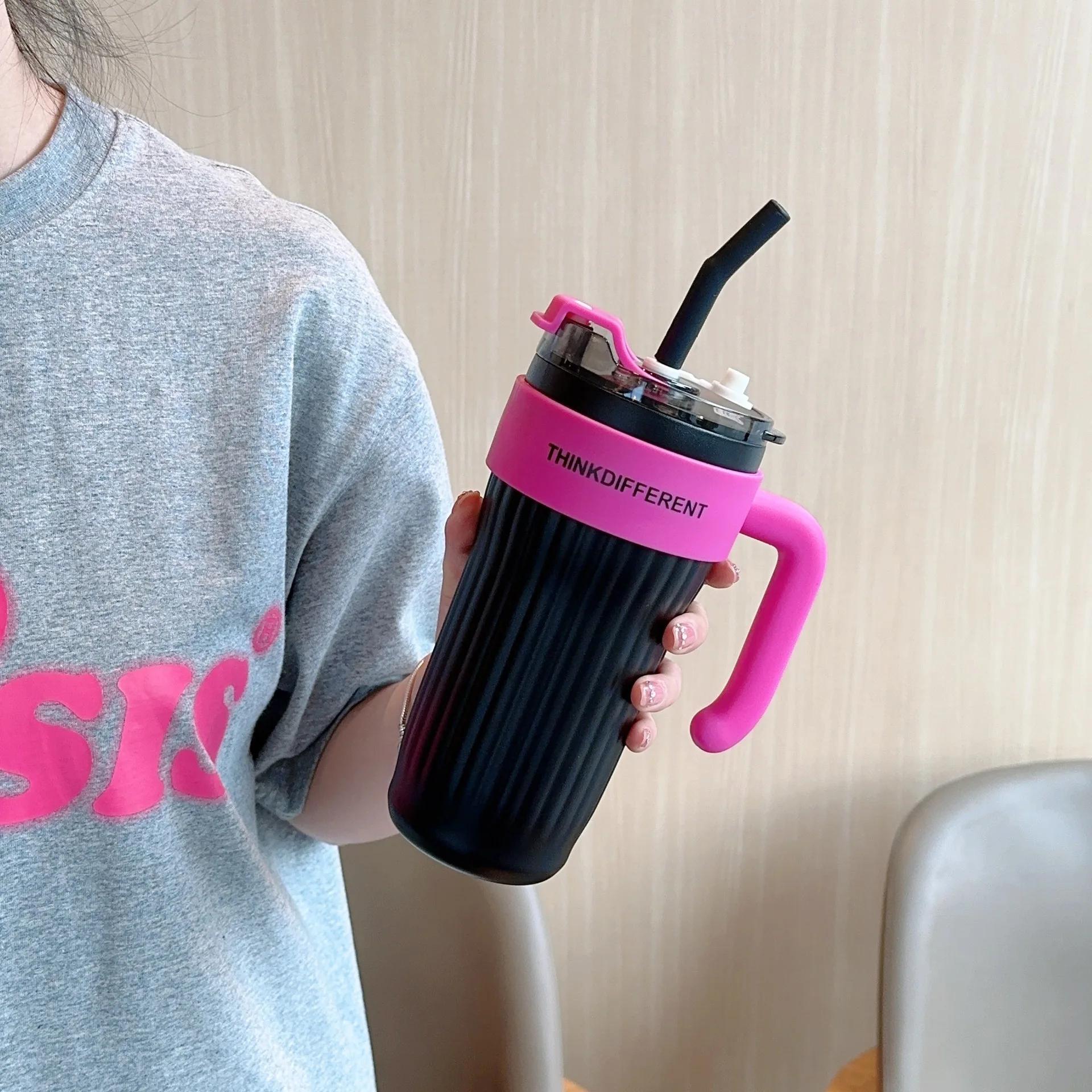 

860ML Stainless Steel Thermo Bottle Large Capacity Coffee Cup Sport Insulated Cup Portable Tumbler Vacuum Flasks Car Thermal Cup 860ML