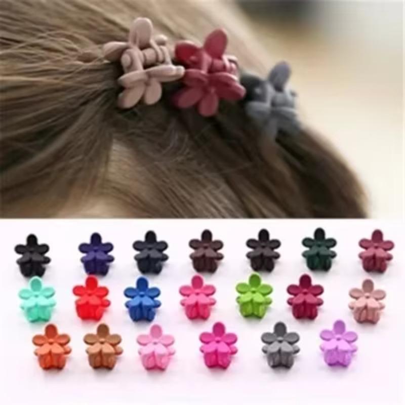 Mini Fashion Toddler Hair Claw Cute Candy Color Hairpin Flower Chin Clip Children Hair Clip Accessories Korea Style Kids Hairpin