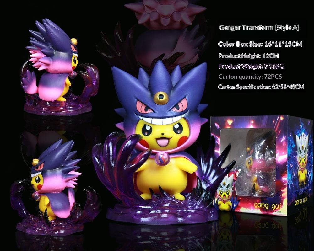 Pokemon Pikachu Cosplay Tyranitar Figure 13CM Resin Collectible Model Desktop Decoration For Anime Fans Pokemon Collectors
