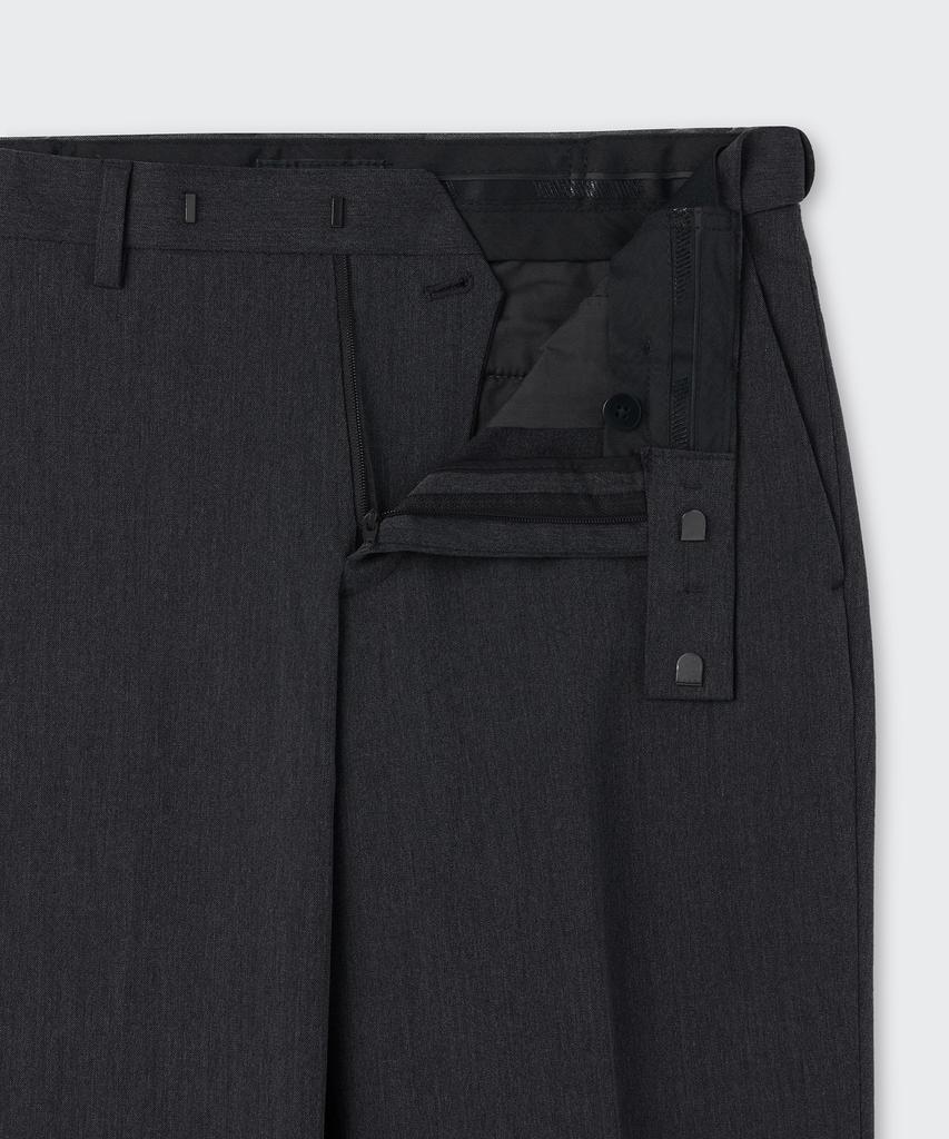 MUSINSA STANDARD Semi-Wide Hidden Banding Slacks [Gray]