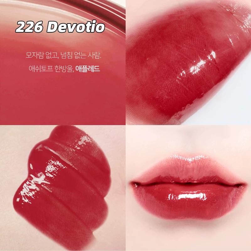 Wen Jiaying's Same Style Dinto Water-Glossy Mirror Lip Glaze Moisturizing and Hydrating 205/206/207/211 Niche Affordable Price