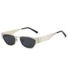  New Retro Y2K Candy Color Cat Eye Sunglasses Women Fashion Rivets Outdoor Sports Punk Men Trending Sun Glasses