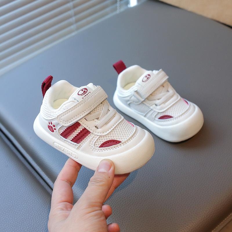 2025 Spring New Baby Soft-soled Breathable Mesh Shoes Velcro Baby Toddler Shoes Men's Treasure Shoes 2025