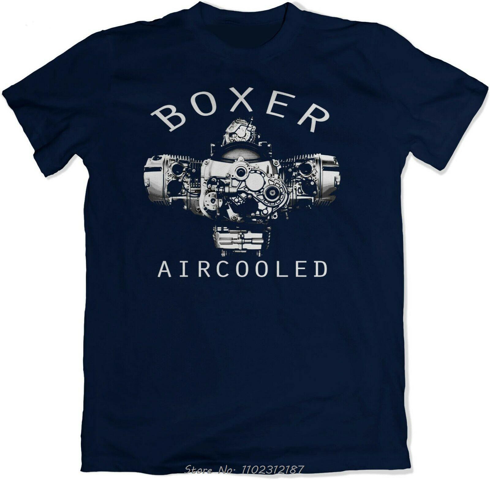 

Футболка с изображением двигателя Boxer с воздушным охлаждением для мотоцикла Мужская Летняя С коротким рукавом Модная Оверсайз Хлопковая Футболка Хип-хоп Уличная одежда S