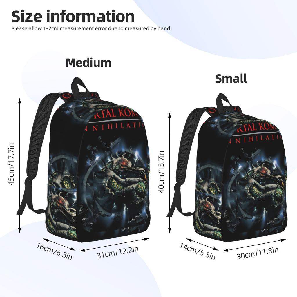 Mortal Kombat II Moive 2026 Backpack for Men Women Fashion High School Work Daypack Laptop Computer Shoulder Bag Outdoor
