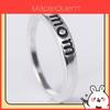 Anello Mamma Madre Padre Stile Europeo e Americano Gioielli in Lega Placcata Argento Ingrosso Accessori Regalo Festa della Mamma