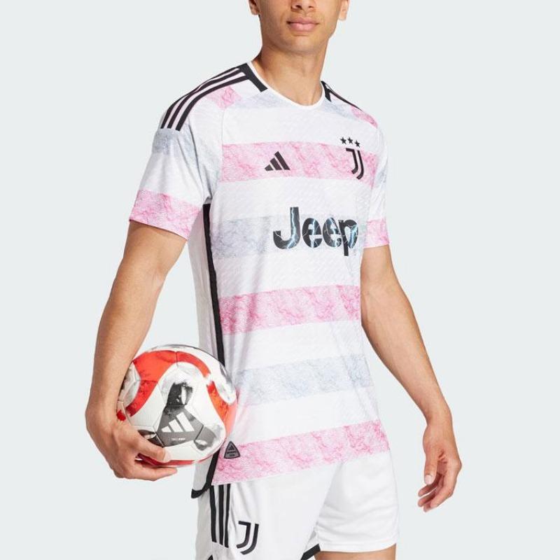 adidas Juventus 23/24 Away Authentic Jersey White Men HR8246