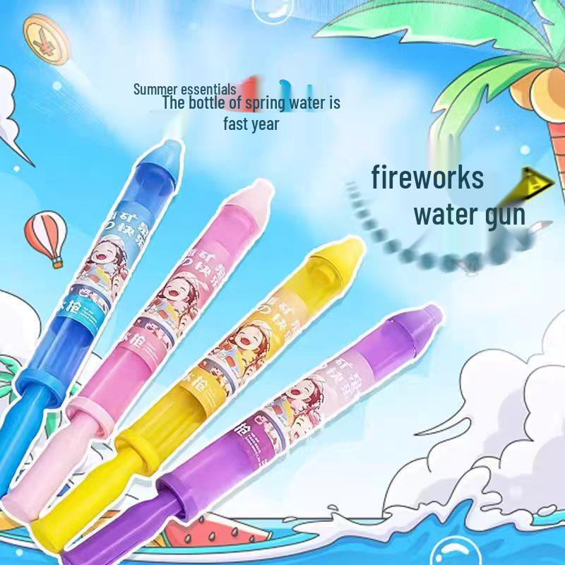 Large Capacity Pump Fireworks Water Gun for Kids - Creative Beach Toy & Fun Photo Prop