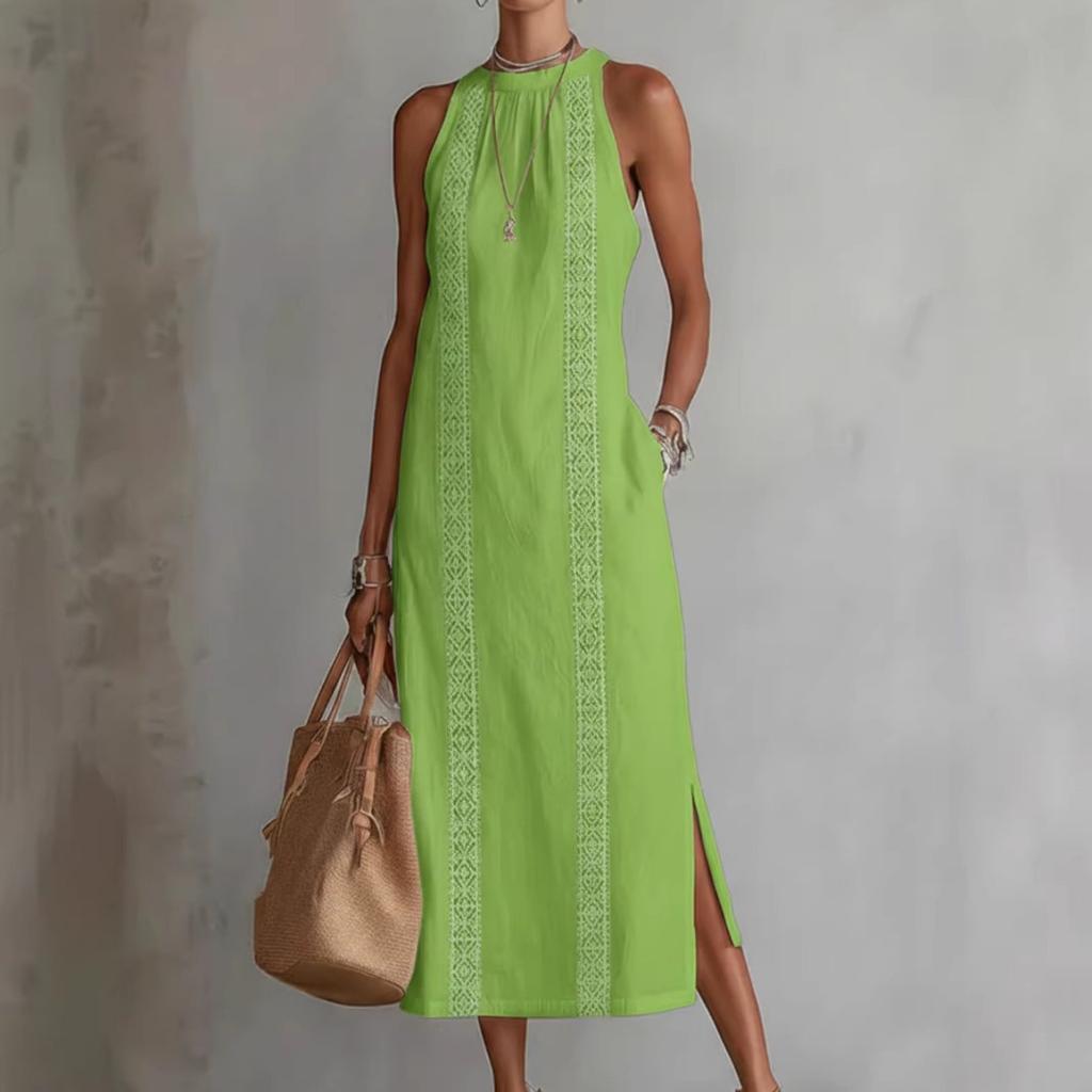 Women Solid Color Loose Long Shirt Dress, Casual Fashion Female Long Dress for Women, European American Style