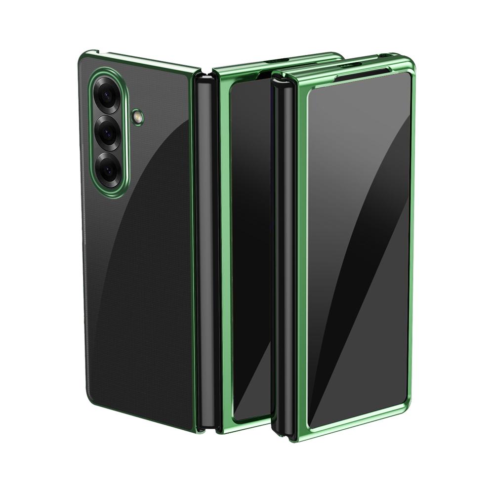 

Роскошный гальванизированный прозрачный ПК чехол для телефона для Samsung Galaxy Z Fold 7 6 5 4 3 5G складной экран противоударная защитная крышка задняя панель Galaxy Z Fold6