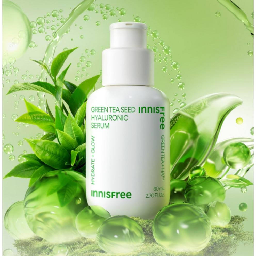 Innisfree Green Tea Seed Hyaluronic Acid Serum 80ml + 10ml Set