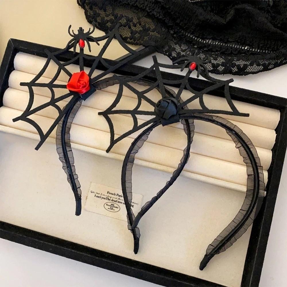 Halloween Spider Web Headband Spider Spider Hair Hoop Cute Spider Hairband  Adult Kids