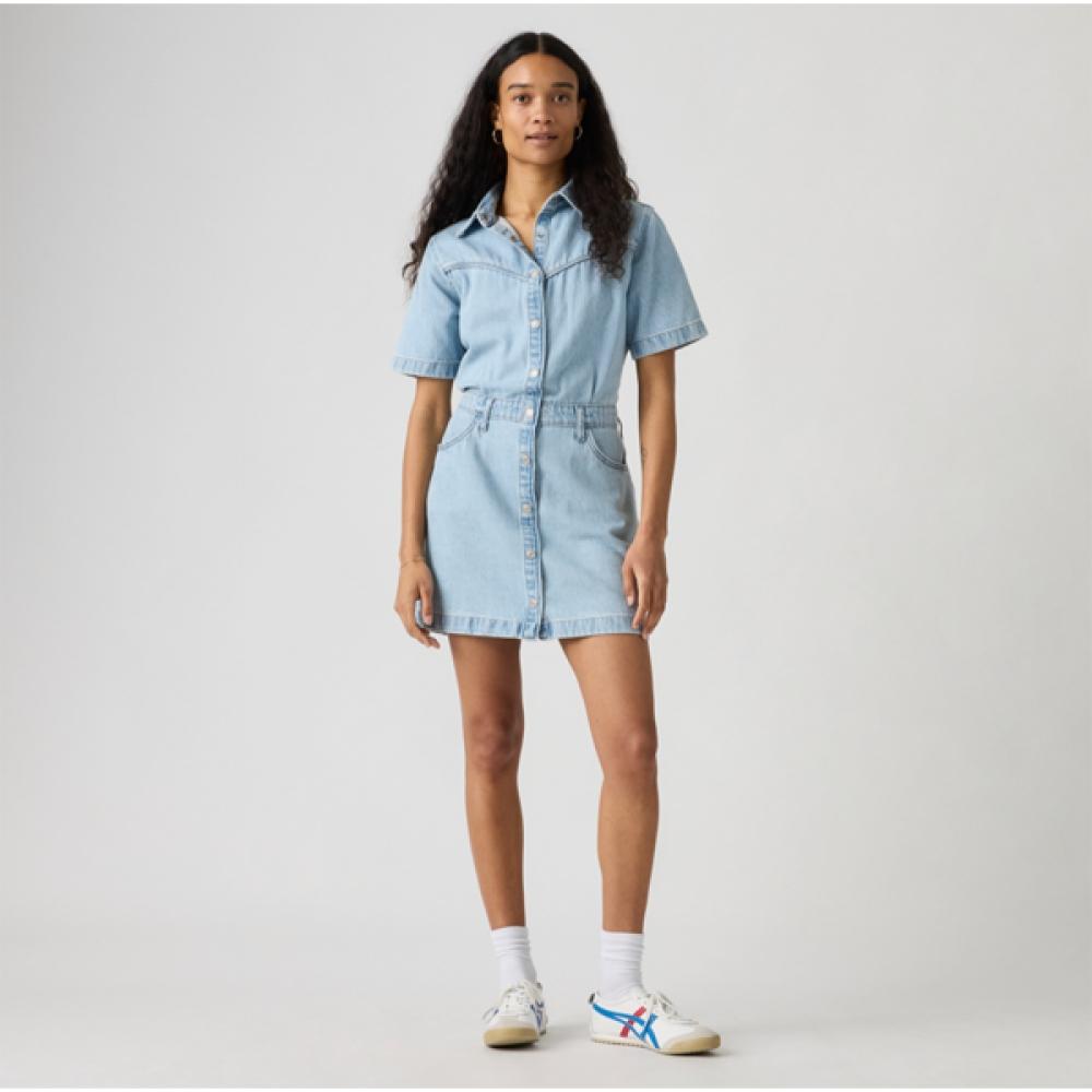 Levi S Women Short Sleeve weStern dreSS 005i6 0003 85(S)