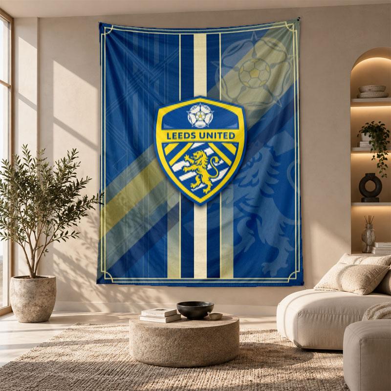 Decorative Tapestry,Leeds United Printed Wall Art, Lightweight Wall Hanging For Bedroom Background
