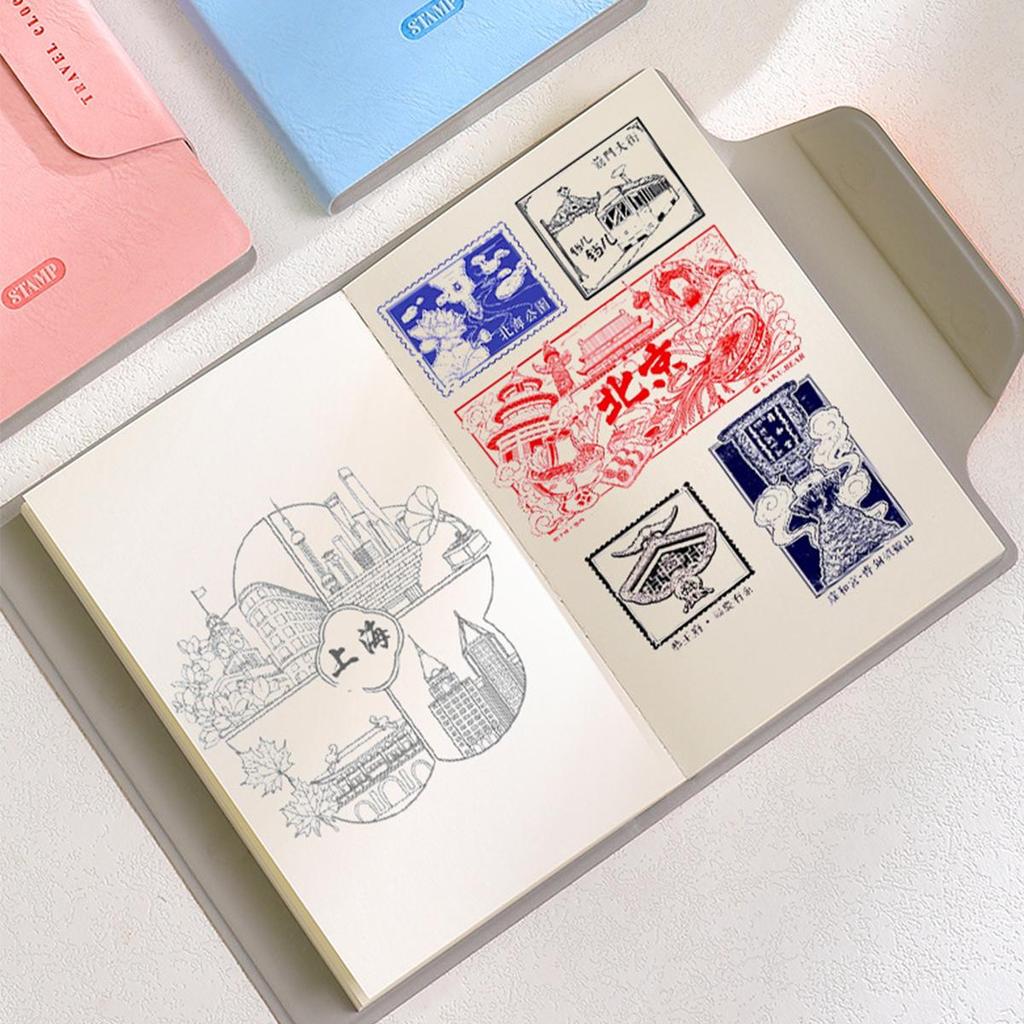 A6 Travel Journal, Student Leather Notebook, Blank Pages, Notepad, Drawing Book, Business Meeting Record Book, Mind Map, 80 Sheets