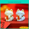 Adorable Resin Lucky Cat Figurines For Car Desktop Decor In Multiple Colors Cute Lucky Cat Resin Craft For Diy Decoration