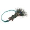 1920s Feather Hair Band Bridal Headpiece Women Headband
