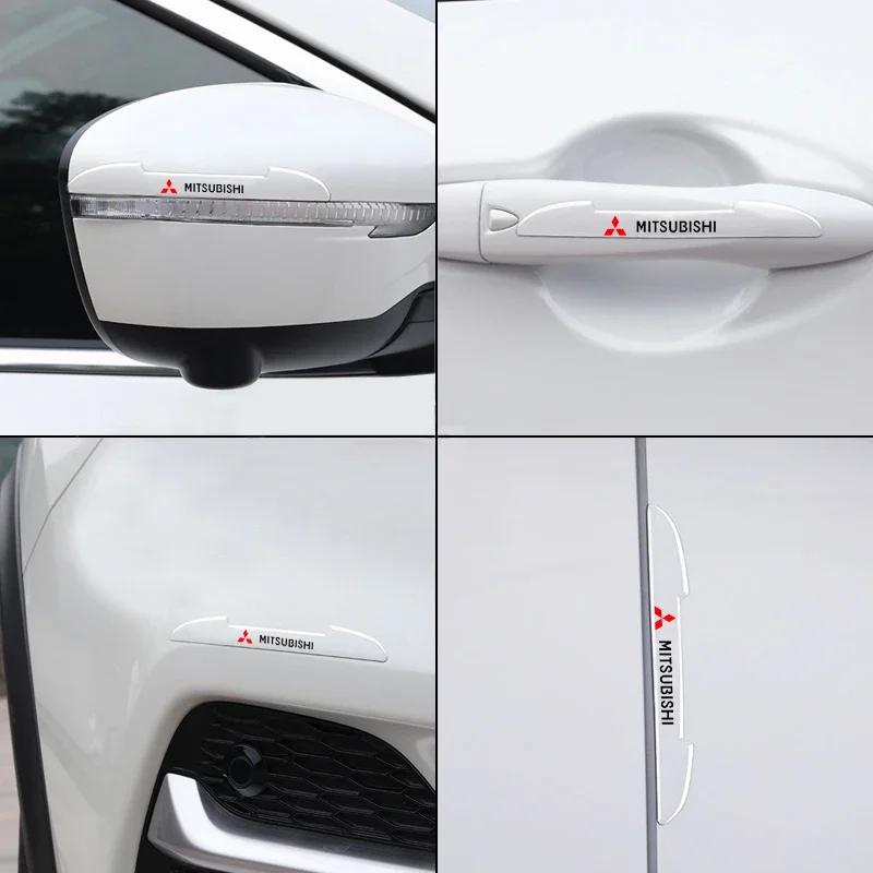 Auto Tür Seite Anti-Kollision Reflektierende Aufkleber für Mitsubishi Ralliart Lancer ASX Pajero Outlander Delica EVO Grandis Galant GJ3
