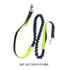 Dog Walking Leash Wear-resistant Running Traction Rope Adjustable Elastic Waist Belt Strap Reflective Leash for