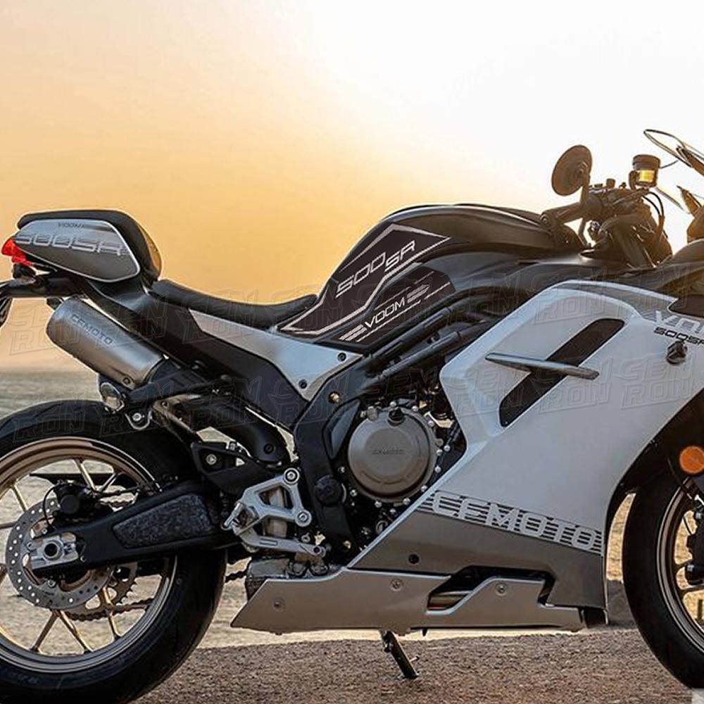 2024 CFMOTO 500SR Anti-slip & Wear-resistant Fuel Tank Body Protection Fishbone Sticker