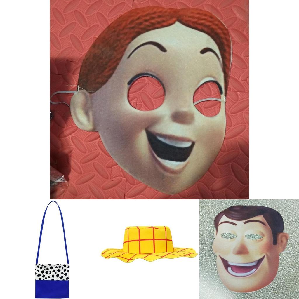 Toy Story 4 Woody Tsui Costume Accessories Collection With Polyester Scarf And Bag
