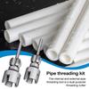 PVC Thread Maker Tool External Internal Cutter 1/2 & 3/4 Dies for Water Tube Electric Drill Garden Hose Home Improvement
