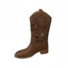 Vintage Embroidered Western Cowboy Boots Summer Women's Boots Thick Heel Short Boots Hollow Mid Boots Women's Shoes