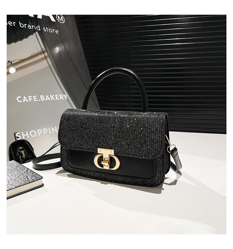 2025 New Trend Versatile Messenger Bag Simple and Fashionable Women's Small Bag PU Texture Women's Bag Niche Casual Small