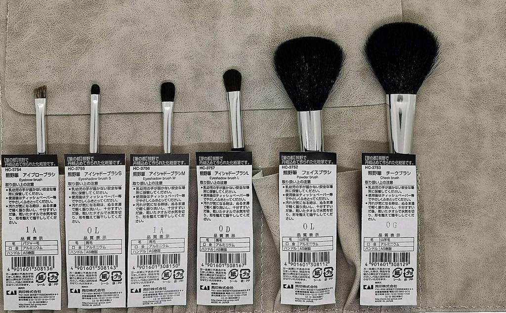 Kumano Brush Eyebrow Brush Small Eyeshadow Brush Medium Eyeshadow Brush Large Eyeshadow Brush Face Brush Cheek Brush Case for 14 CHAICLO Makeup