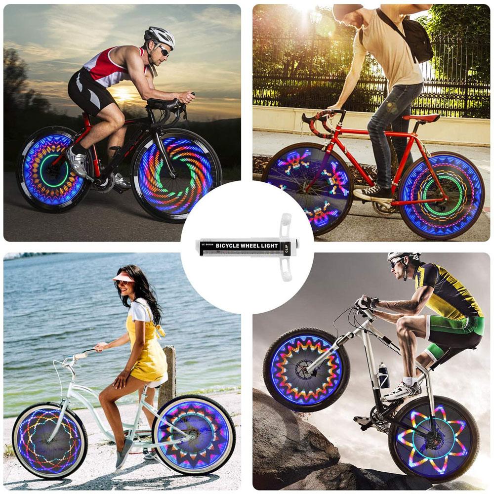 RGB Waterproof Outdoor Bike Accessories Bicycle Valve Lights Cycling Wheel Lamp Bike Spoke Light
