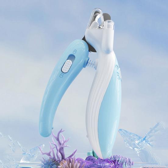 Nagelknipser für Haustiere mit eingebautem LED-Licht, Sicherheitsschutz, beleuchteter Nagelknipser für Haustiere, verbesserte Sichtbarkeit, Nagelschneider, Nagelpflegewerkzeug für die Haustierpflege