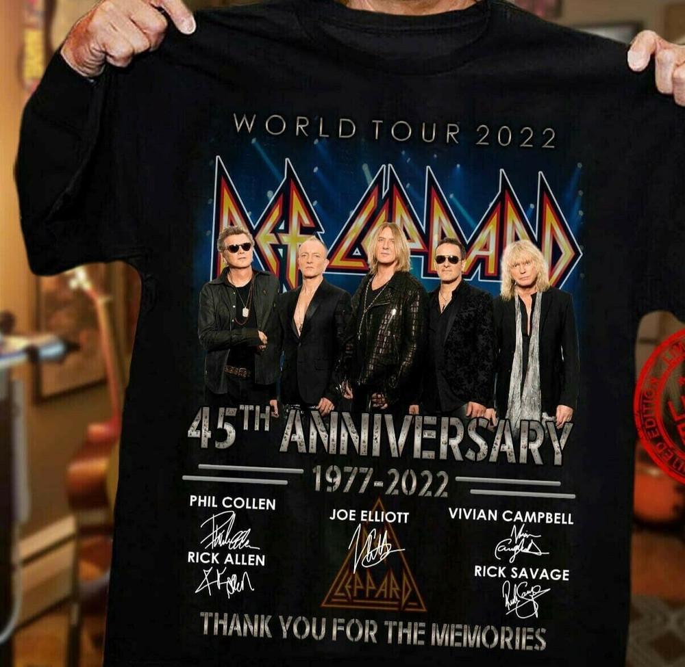 Def Leppard Anniversary 2021 2022 Shirt All size Shirt A081 Unisex T-Shirt XXXXL