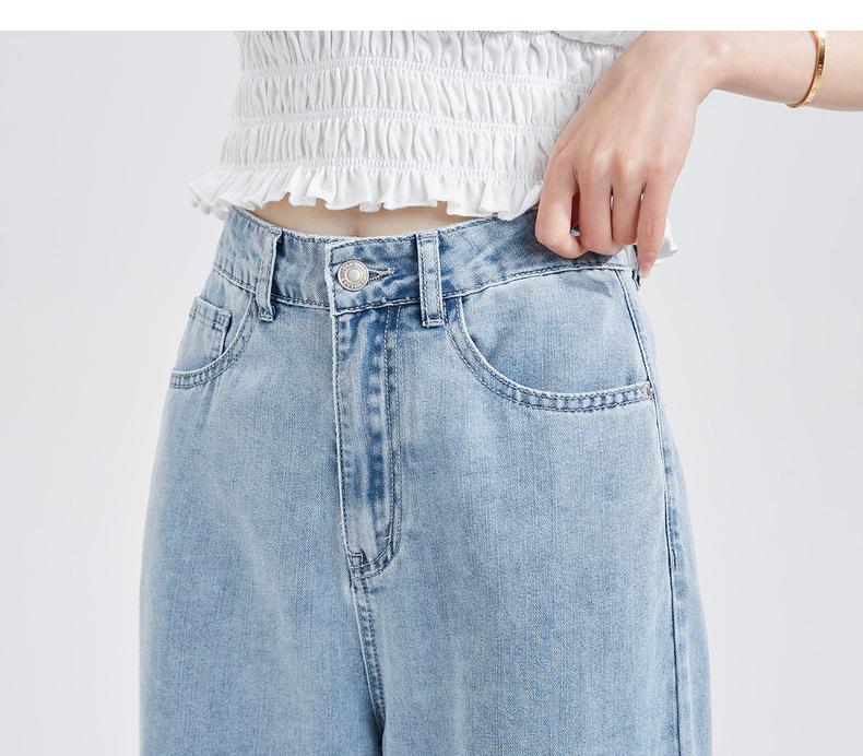 Korean High-Waist Loose Straight-Leg Jeans for Women - Summer/Autumn 2022