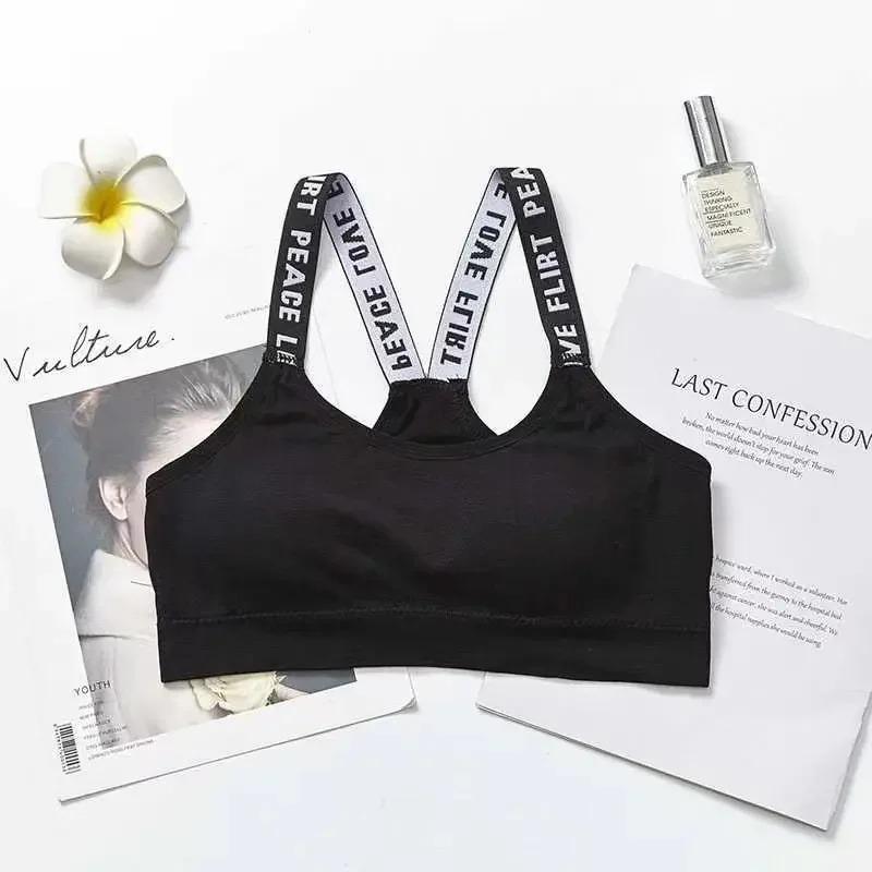 Women's Solid Color Corset Style Tank Top Sports Bra with Beauty Back Design