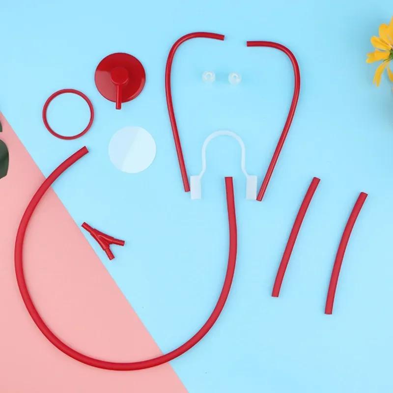 Simulation Of Children Stethoscope Over The Family Science Doctor Play Tools Baby Toys Science Experiment Teaching Aids for Kids