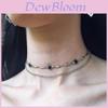Gothic Crystal Necklace For Women With Geometric Pendant And Cross Chain