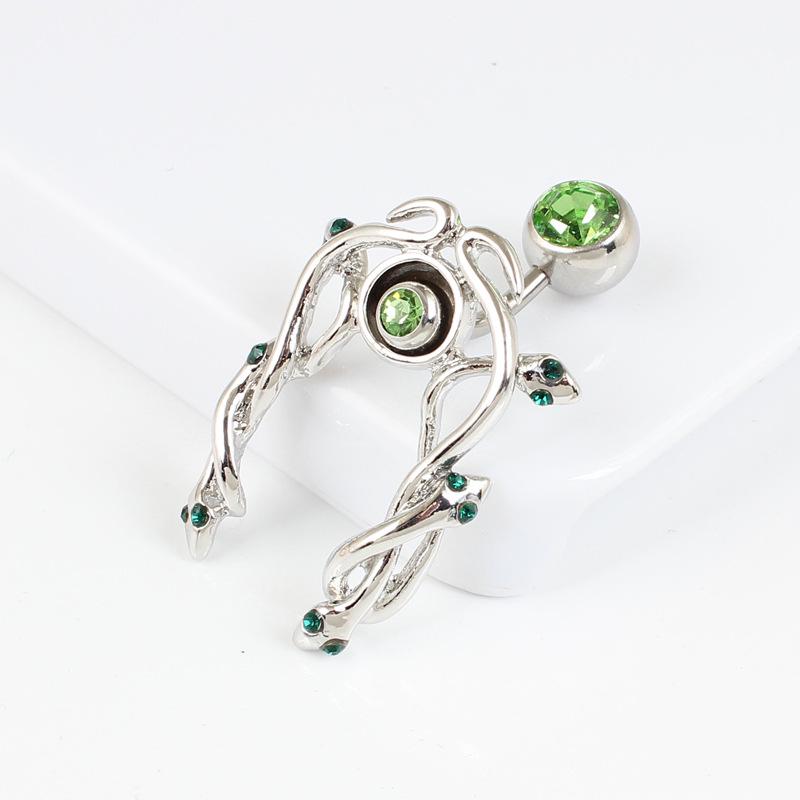 Hot Selling 316 Stainless Steel Snake Belly Button Ring Jewelry