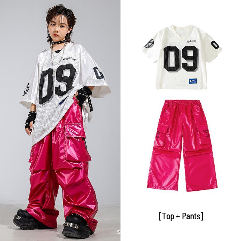 Street Style Hip Hop & Jazz Dance Outfit pro děti - Letní vystoupení pro chlapce a dívky