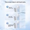 Refillable Hair Comb Oil Applicator Comb, 6 Roller Ball Tips, Scalp Care Tool Minoxidil Massage for Men Women Essential